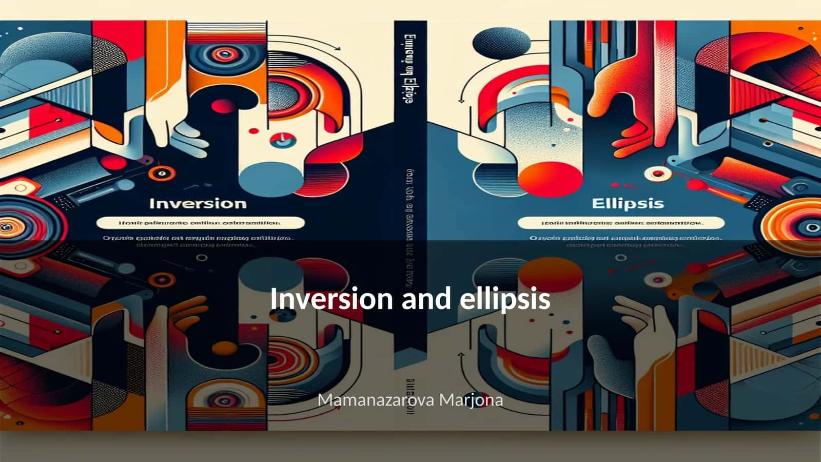 Inversion and ellipsis 1