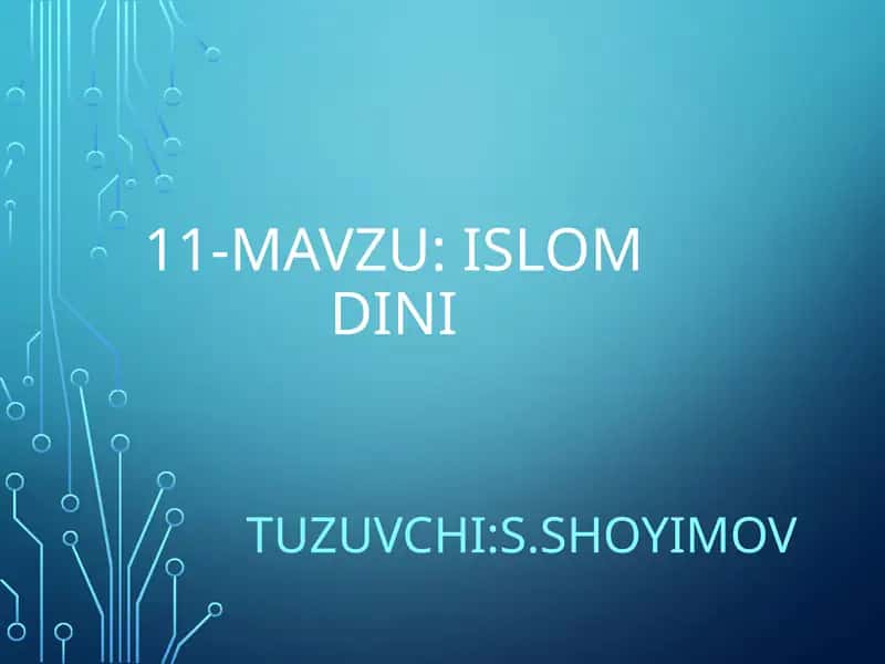 Islomdini 1