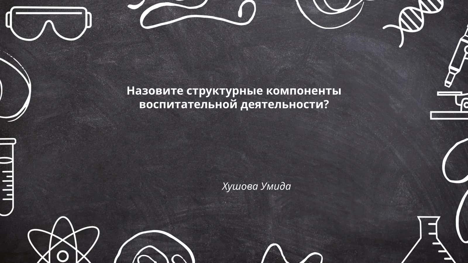 Цели и задачи воспитательной деятельности 1