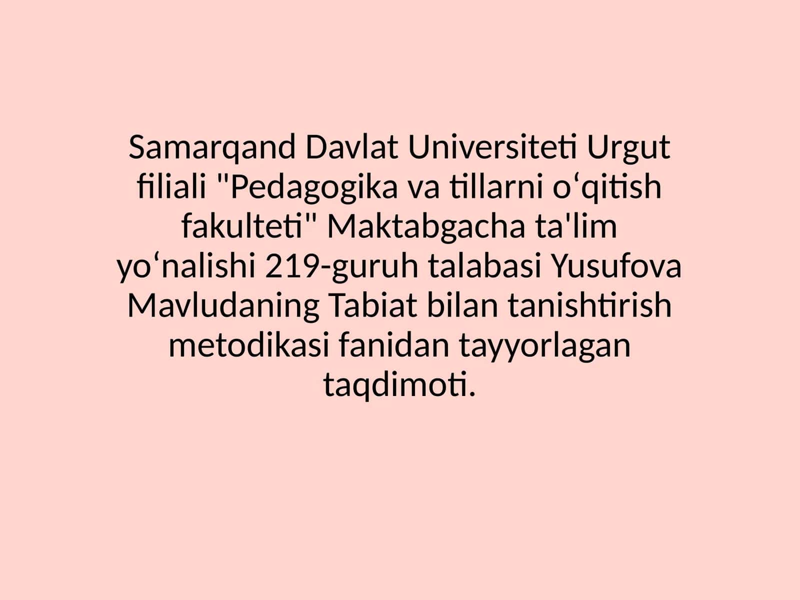 oʻrta guruhda tabiatga oid oʻyinlarni tashkil etishning mashgʻulot ishlanmalarini tuzish 1