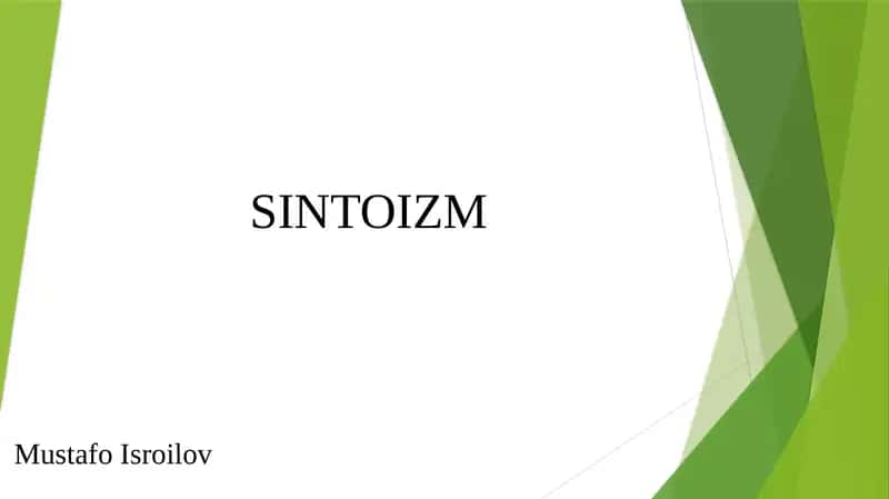 SINTOIZM 1