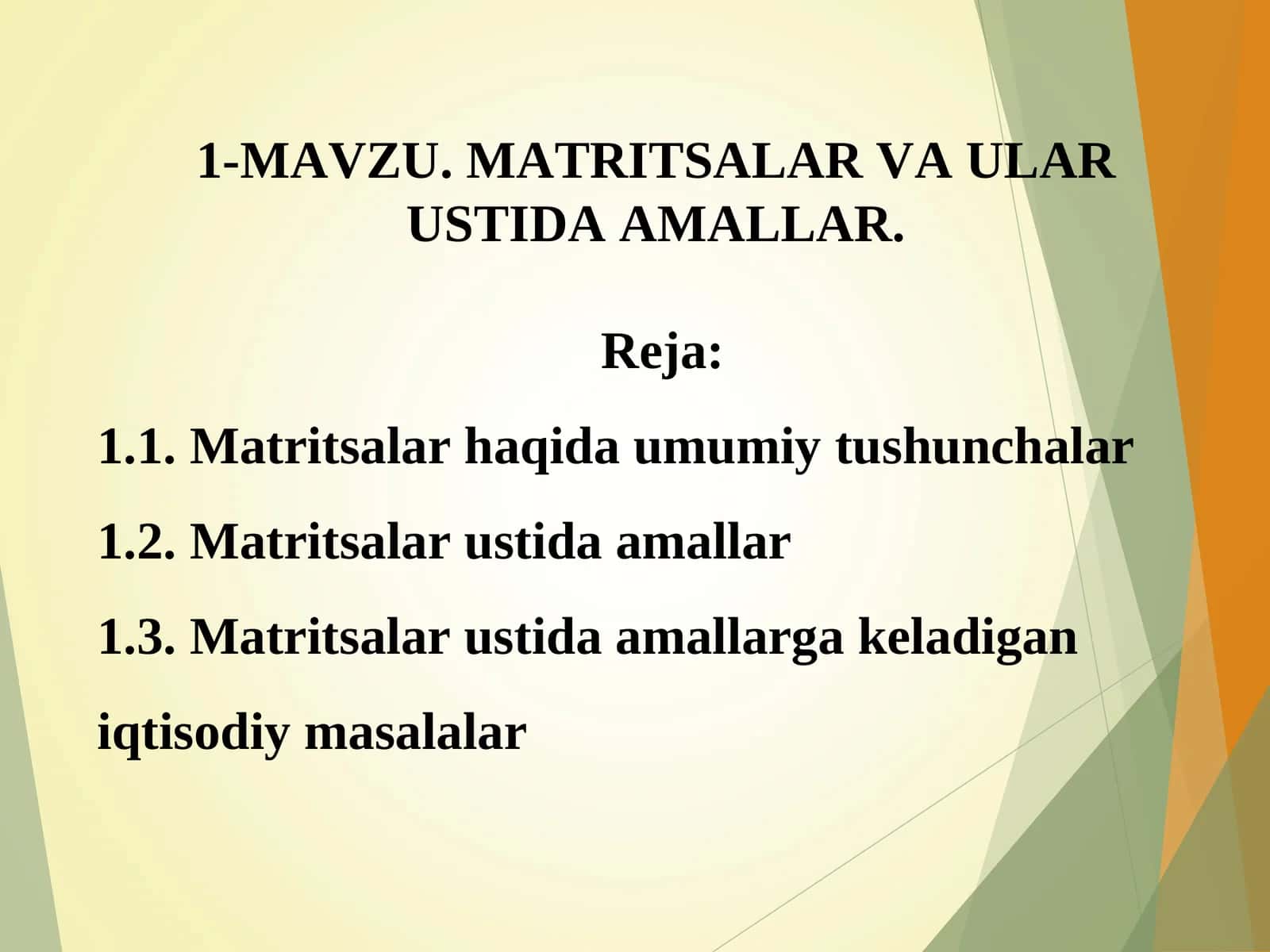MATRITSLAR VA ULAR USTIDA AMALLAR 1