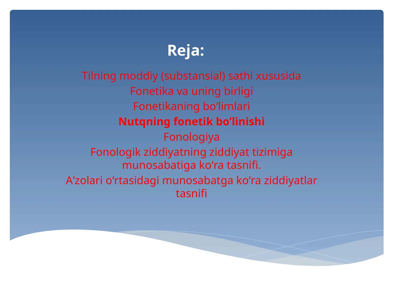 Fonetika va fonologiya 1