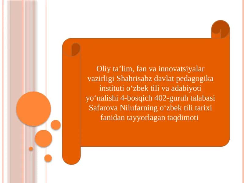 Sanalarni yozish usullari 1