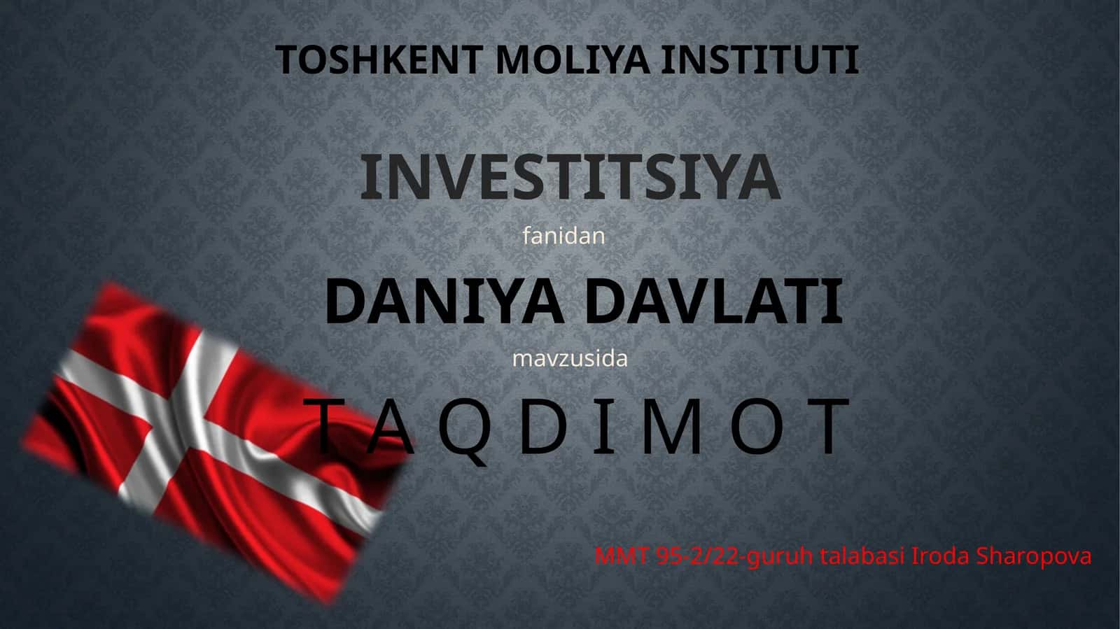 INVESTITSIYA DANIYA DAVLATI 1