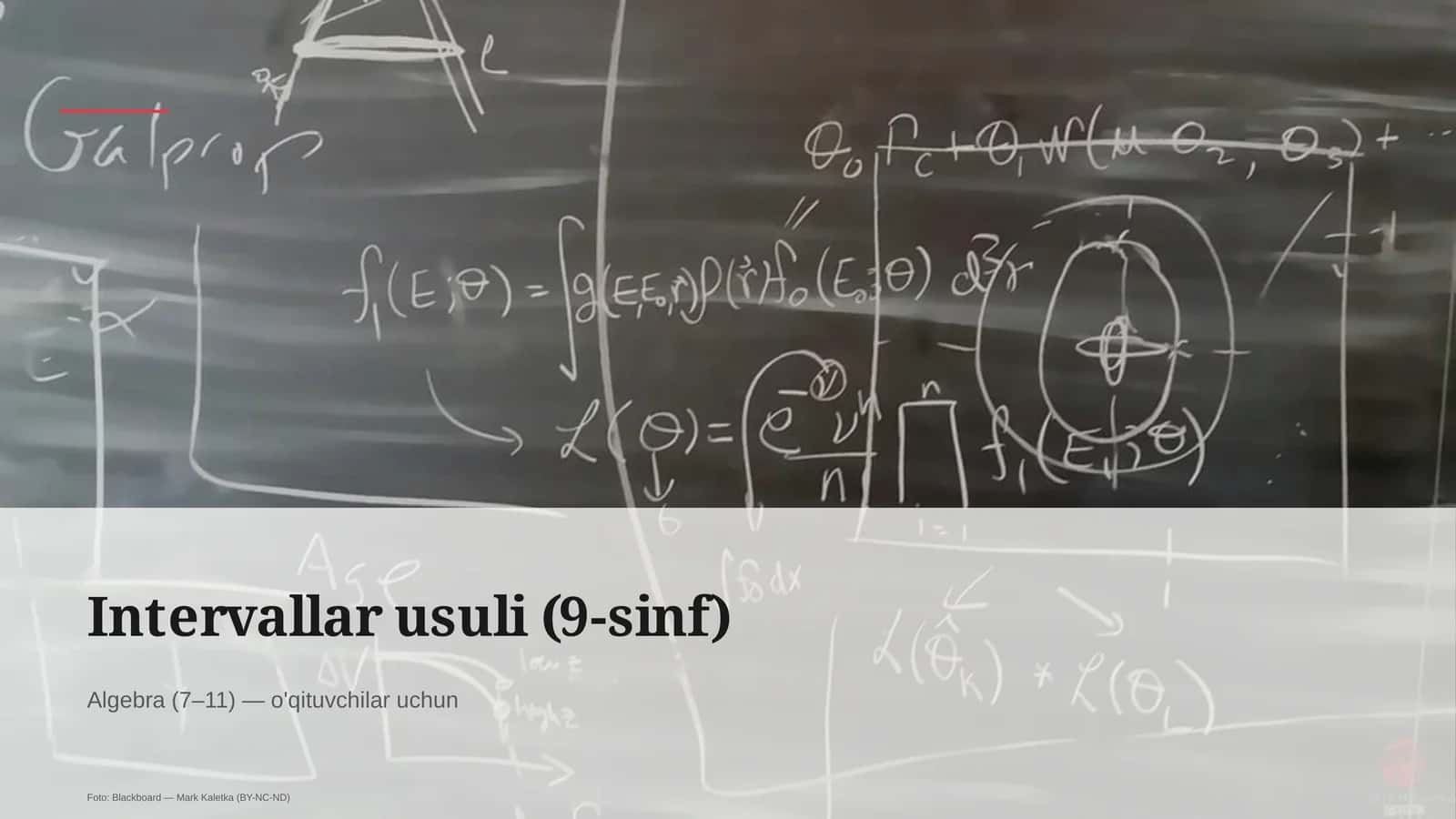 Intervallar usuli (9-sinf) 1