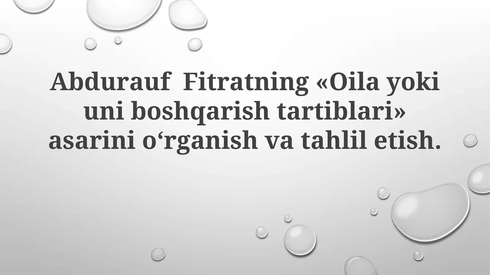 Abdurauf Fitratning «Оilаyokiunibоshqаrishtаrtiblаri» 1