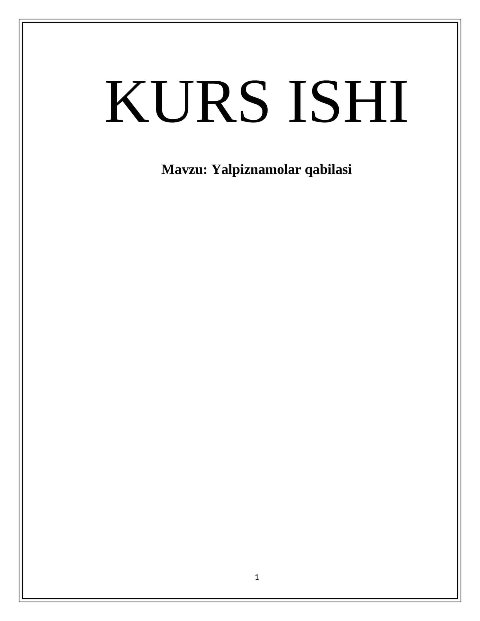 Yalpiznamolar qabilasi 1