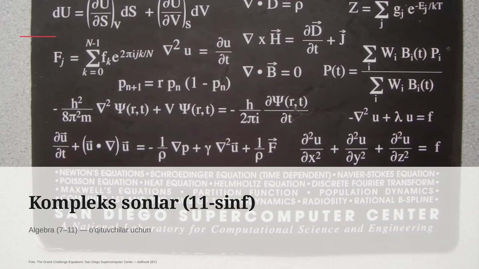 Kompleks sonlar (11-sinf) 1