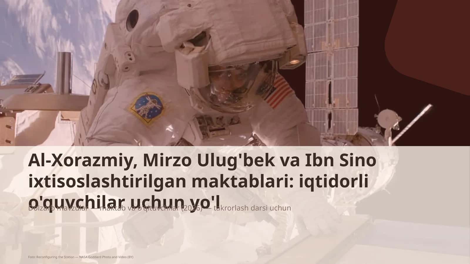 Al-Xorazmiy, Mirzo Ulug'bek va Ibn Sino ixtisoslashtirilgan maktablari: iqtidorli o'quvchilar uchun yo'l 1