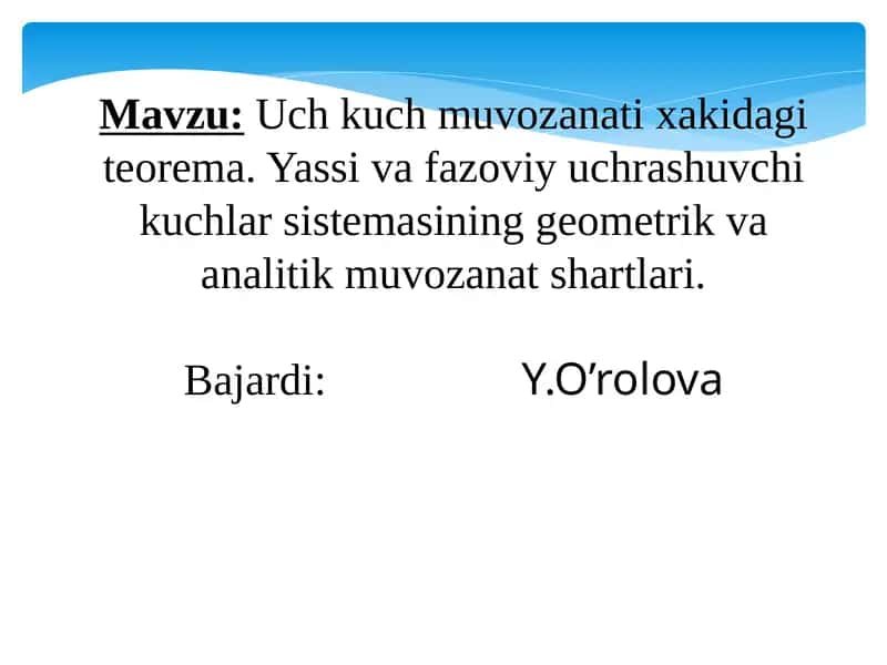 Uchkuchmuvozanatixakidagiteorema 1