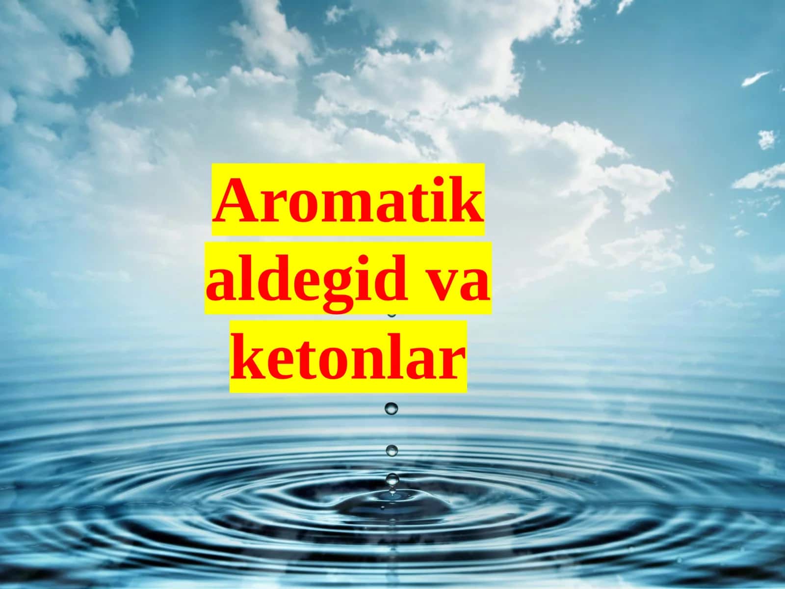 Aromatikaldegid vaketonlar 1