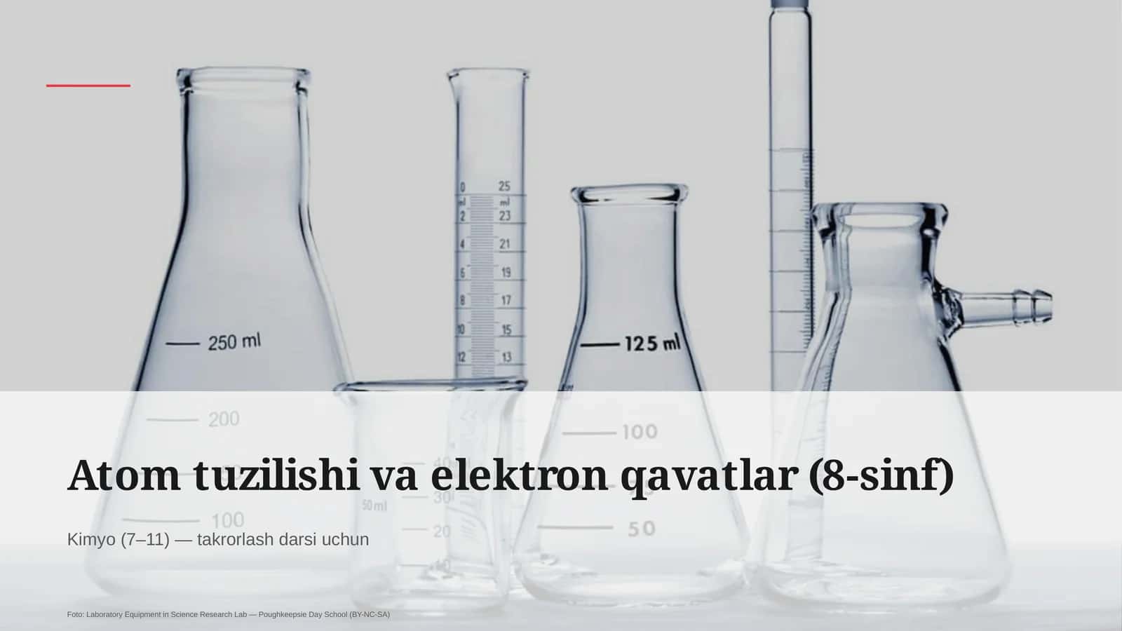 Atom tuzilishi va elektron qavatlar (8-sinf) 1