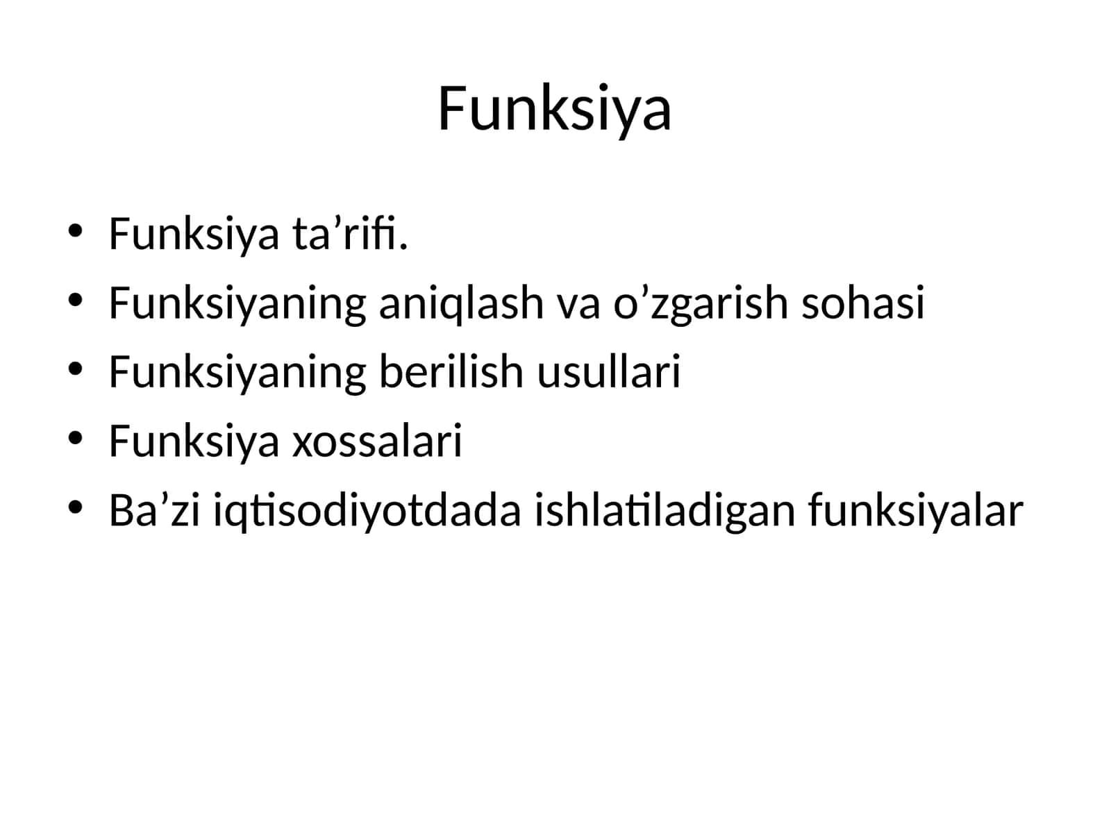 Funksiya 1