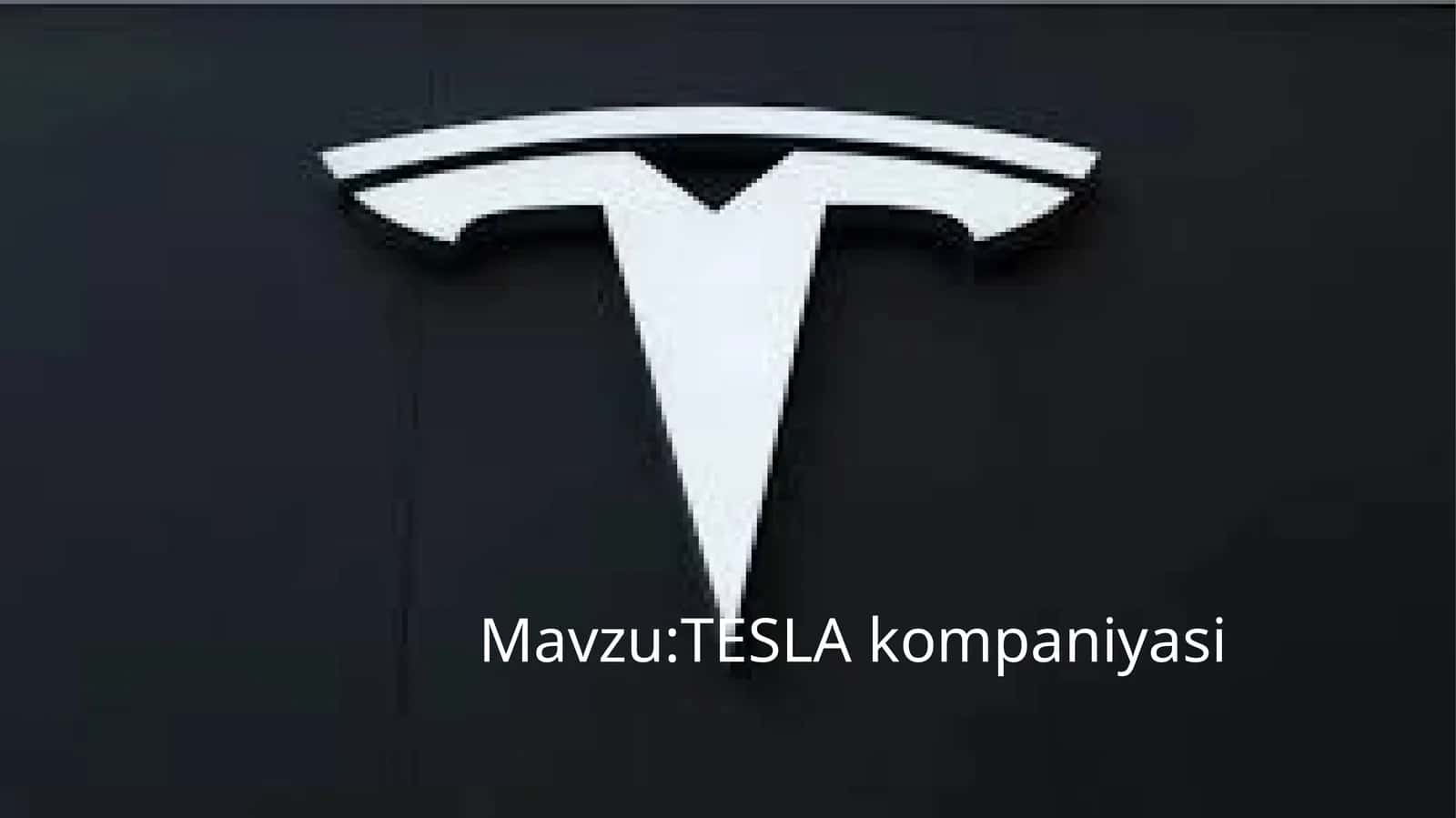 TESLA kompaniyasi 1