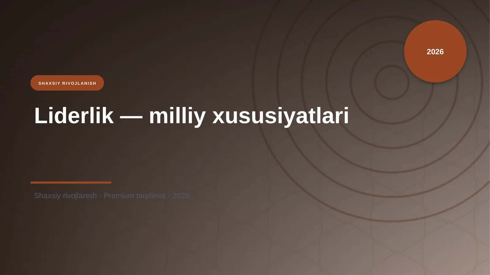 Liderlik — milliy xususiyatlari 1