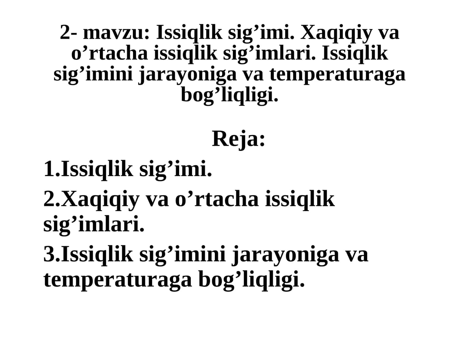 Issiqliksig’imi 1