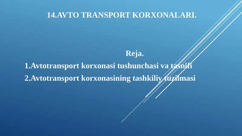 Avtotransport korxonalari 1