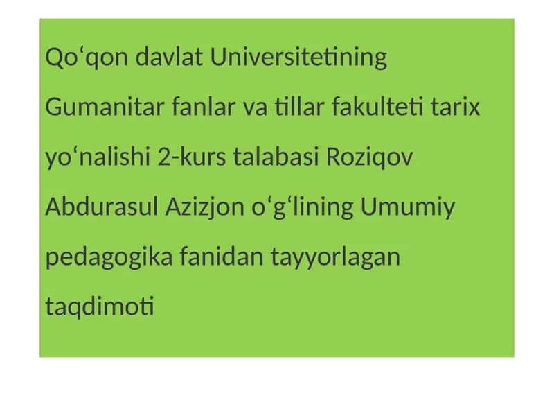 umumiy pedagogika 1