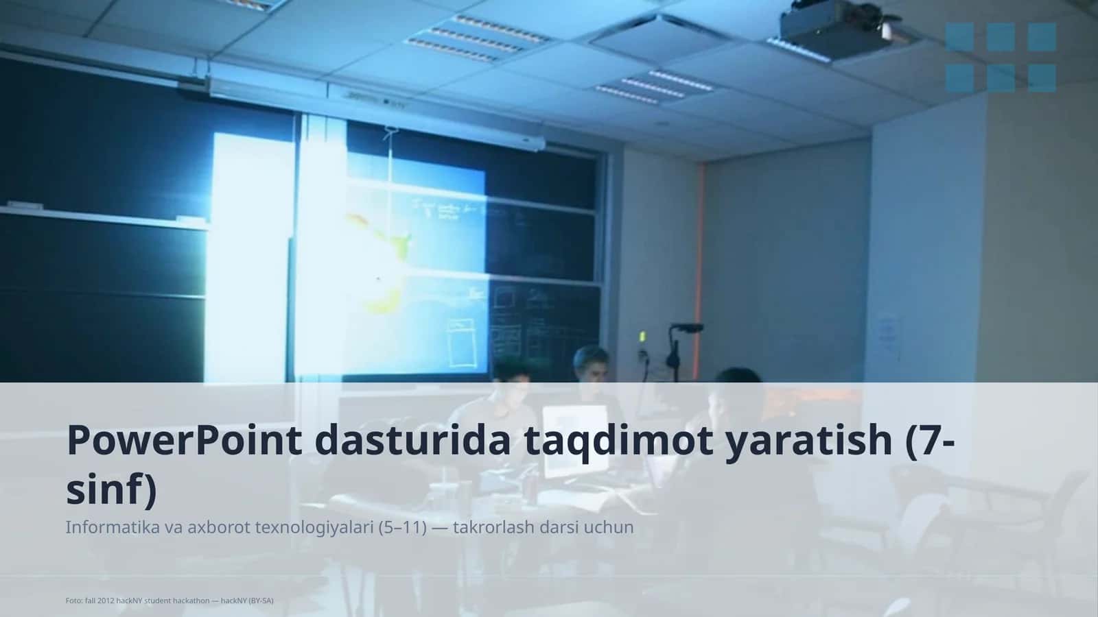PowerPoint dasturida taqdimot yaratish (7-sinf) 1