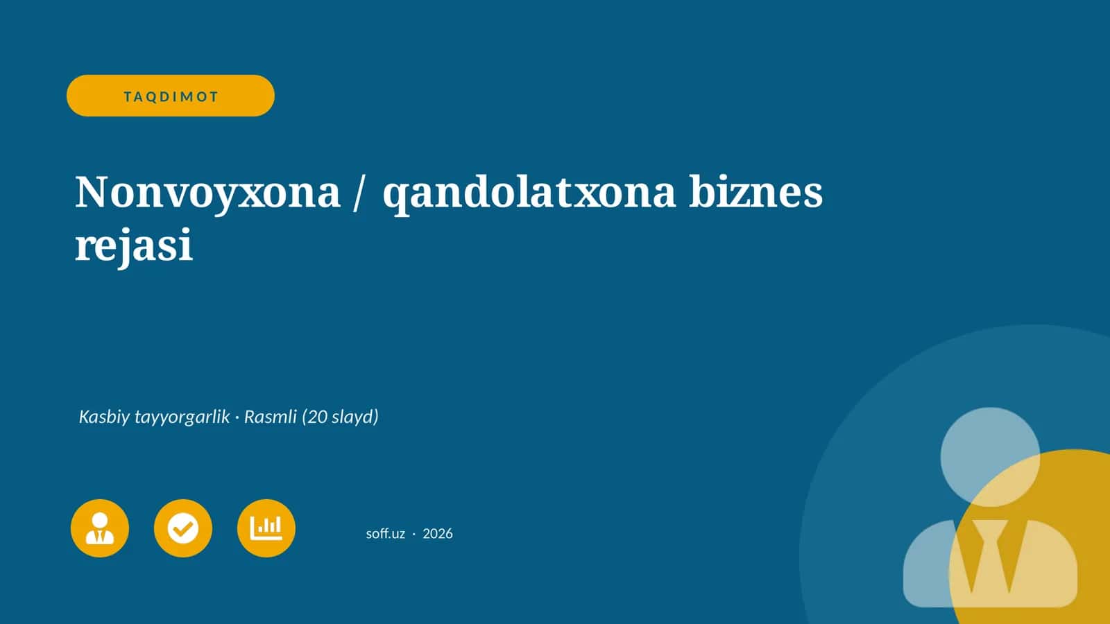 Nonvoyxona / qandolatxona biznes rejasi 1