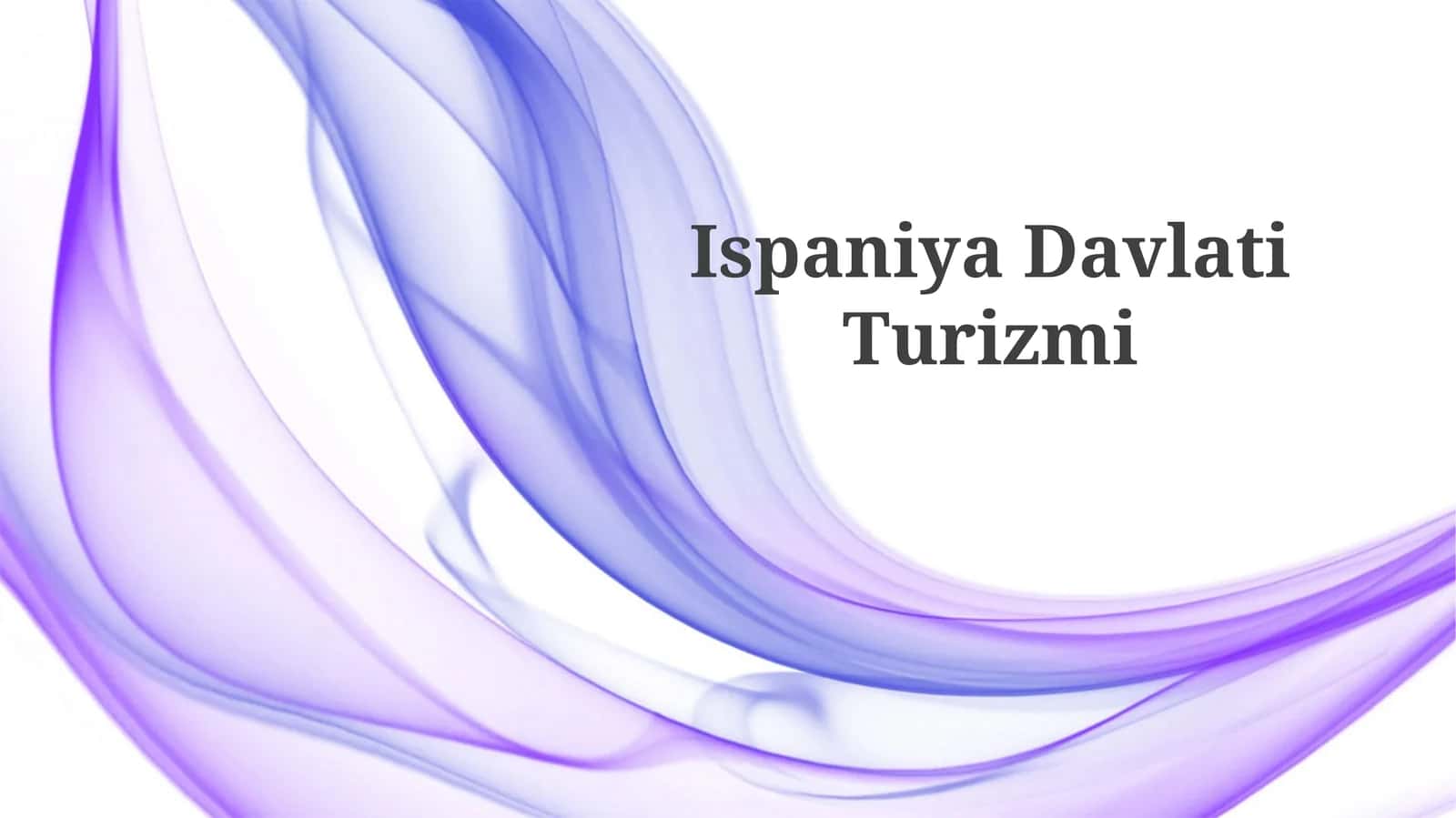Ispaniya Davlati Turizmi 1