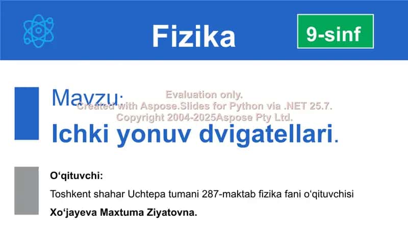 Ichki yonuv dvigatellari 1