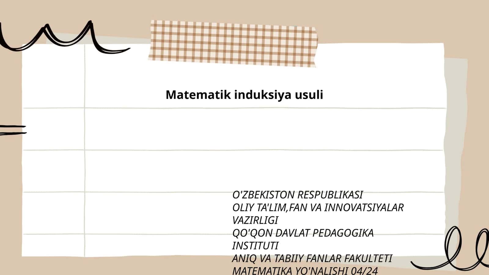 Matematik induksiya usuli 1