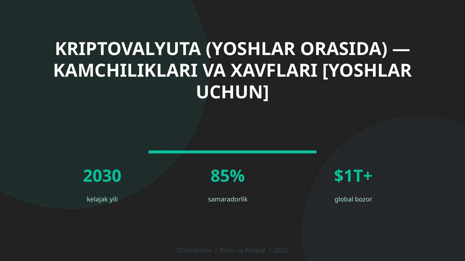 Kriptovalyuta (yoshlar orasida) — kamchiliklari va xavflari [yoshlar uchun] 1