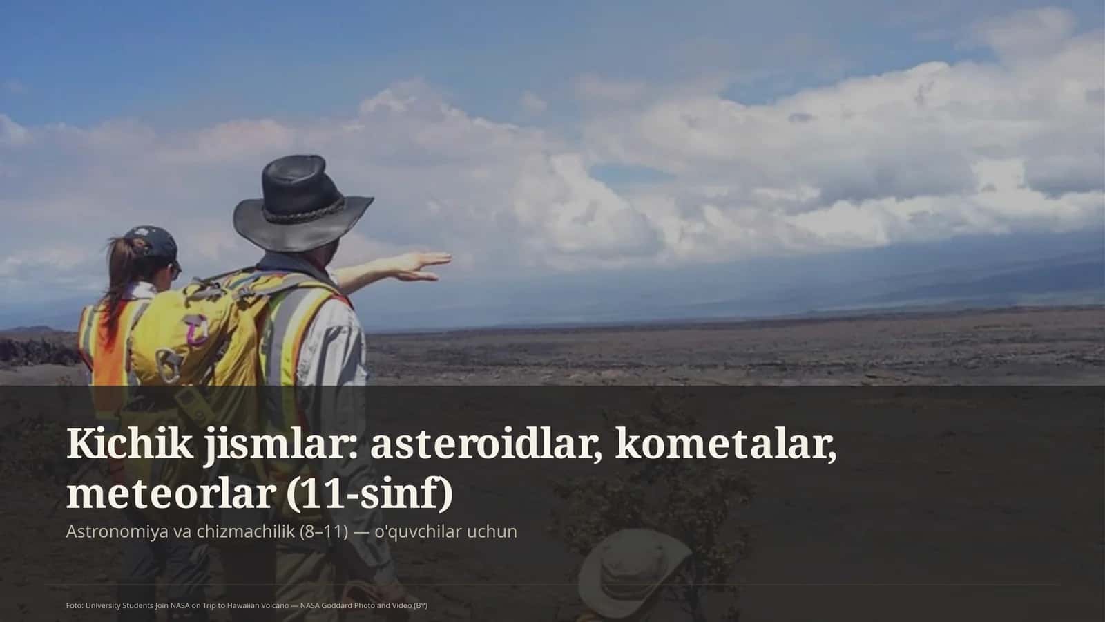 Kichik jismlar: asteroidlar, kometalar, meteorlar (11-sinf) 1