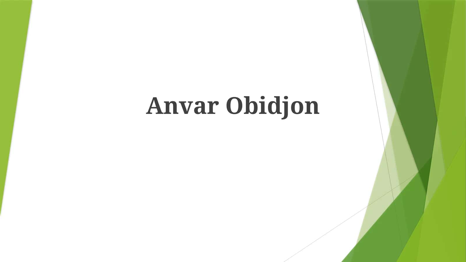 Anvar Obidjon 1