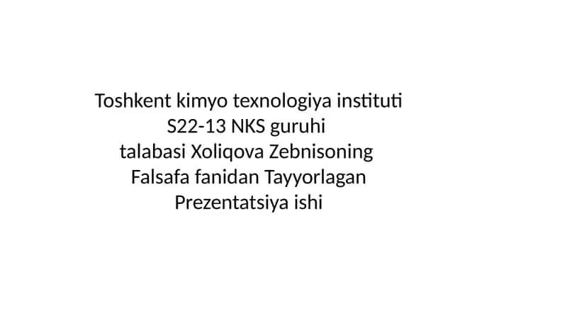 ONTOLOGIYA-BORLIQ HAQIDA FALSAFIY FIKRLAR 1