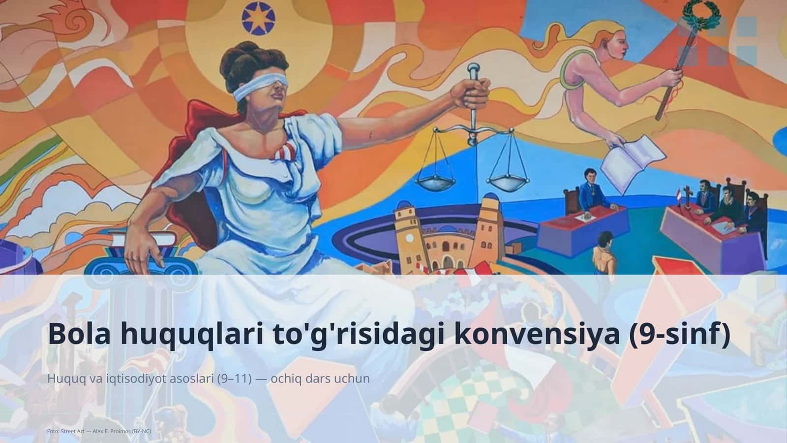 Bola huquqlari to'g'risidagi konvensiya (9-sinf) 1