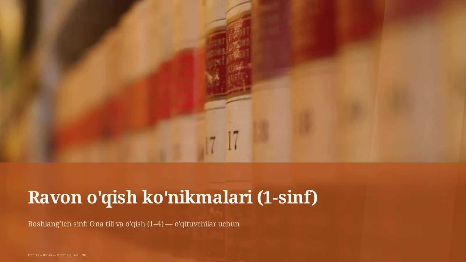 Ravon o'qish ko'nikmalari (1-sinf) 1