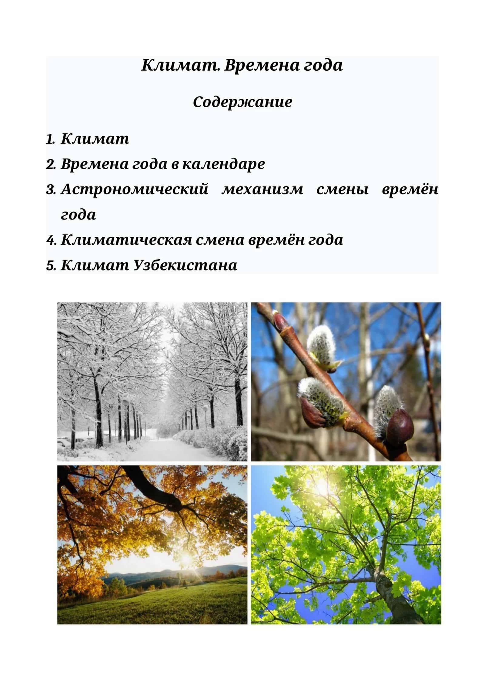 Времена года 1