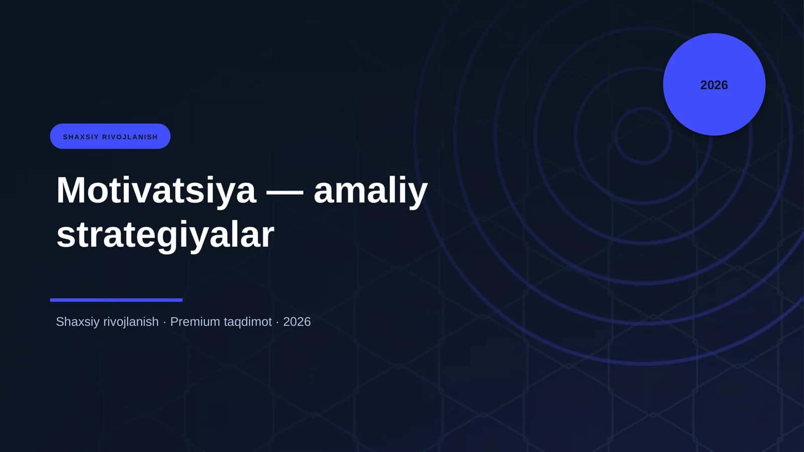 Motivatsiya — amaliy strategiyalar 1