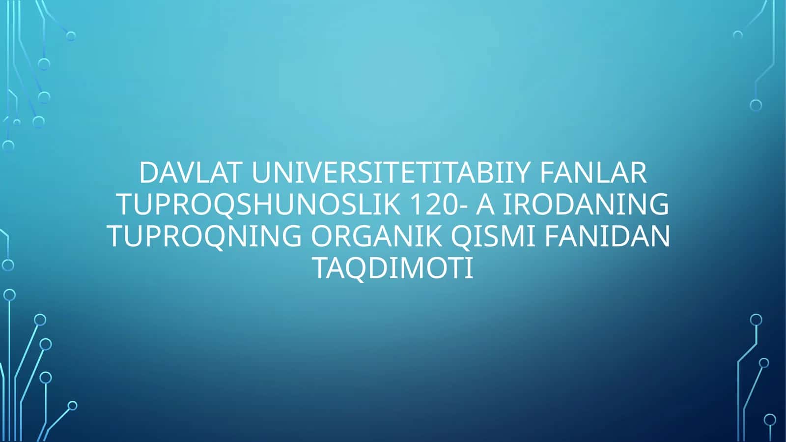 Tuproq bakteriyalari vazamburugʻlari 1