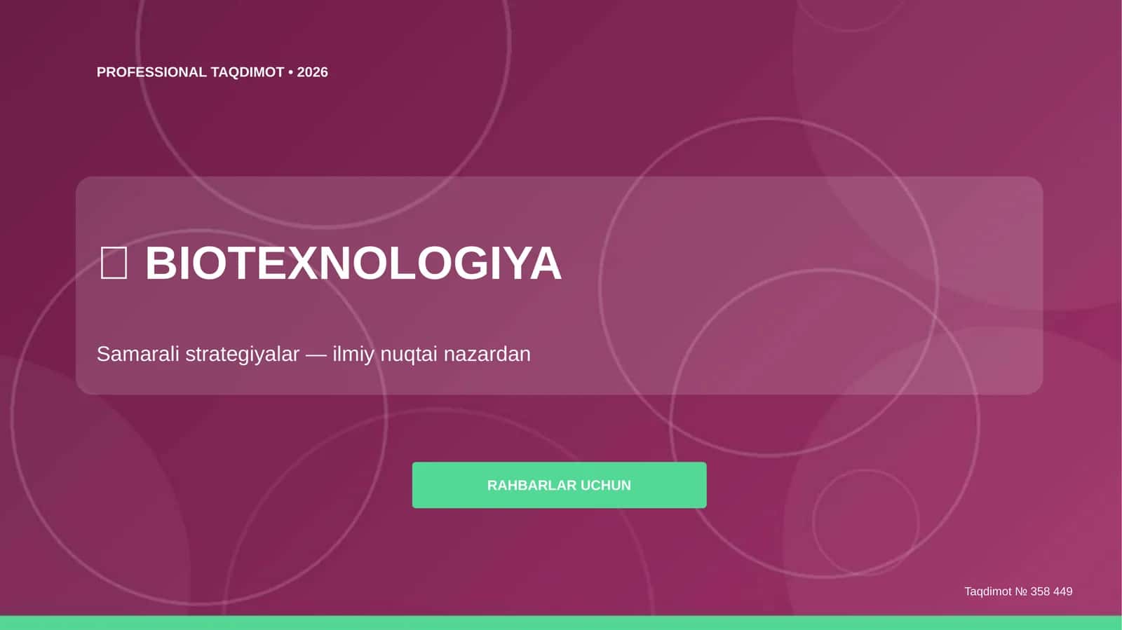 BIOTEXNOLOGIYA 1