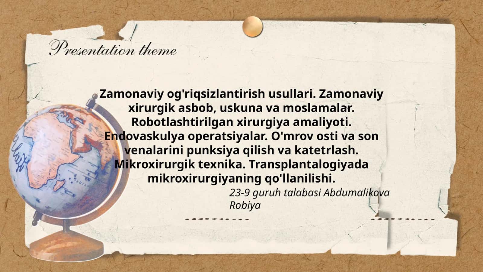 Zamonaviy og'riqsizlantirish usullari 1
