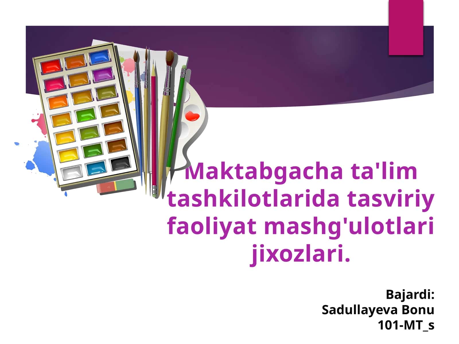 Maktabgachata'limtashkilotlaridatasviriyfaoliyatmashg'ulotlarijixozlari 1