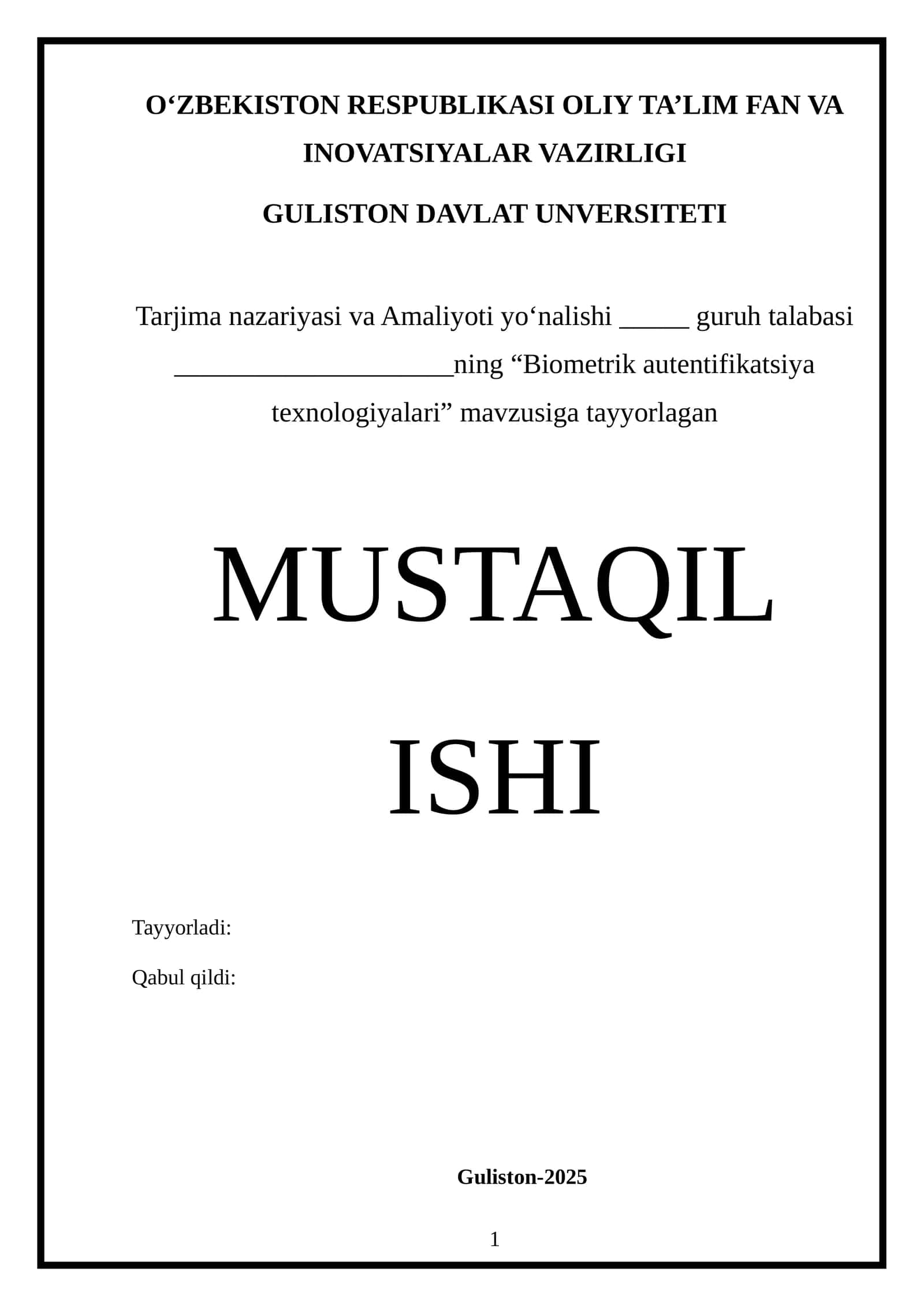 Biometrik autentifikatsiya texnologiyalari 1
