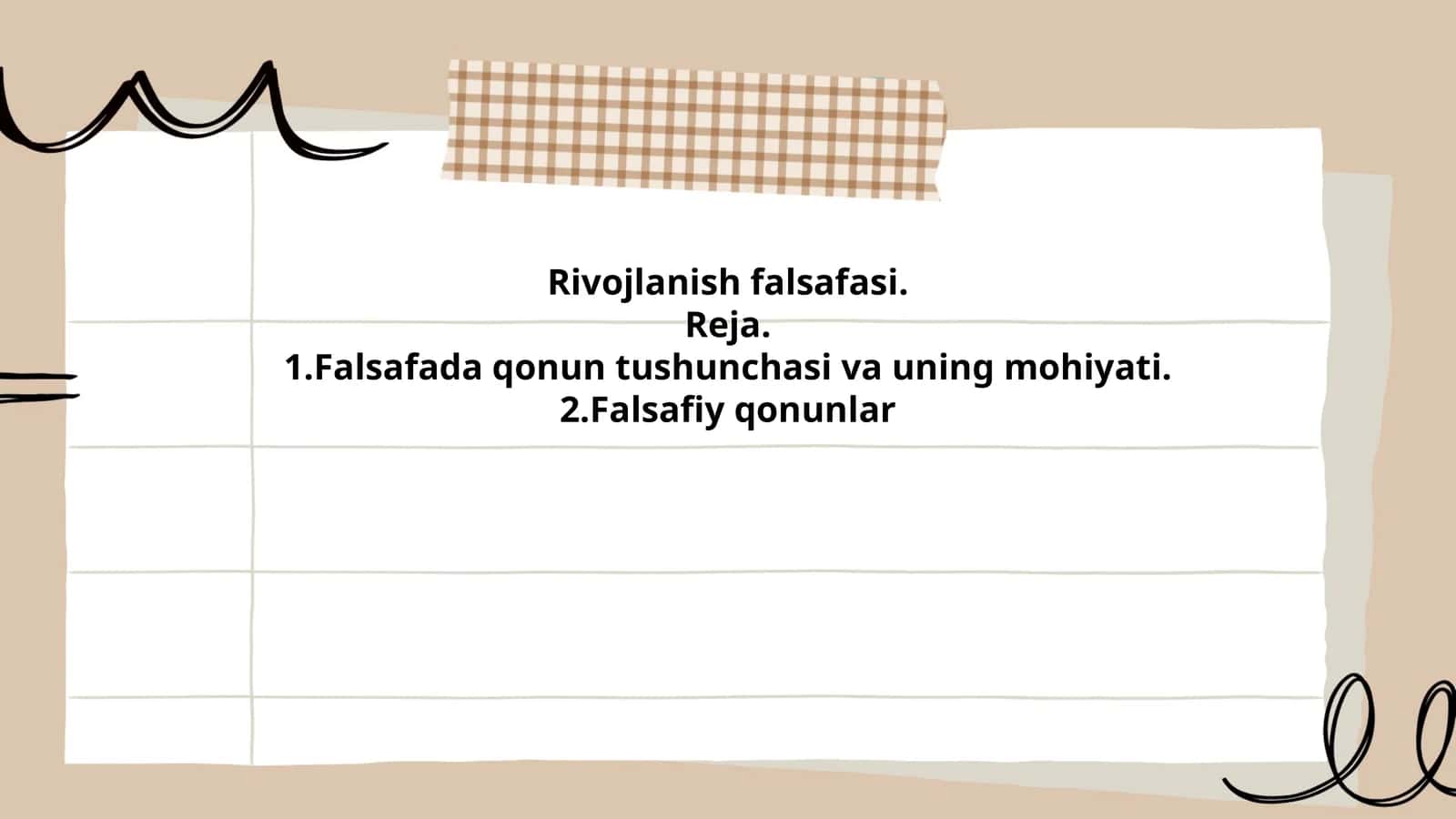 Falsafada qonun tushunchasi va uning mohiyati 1