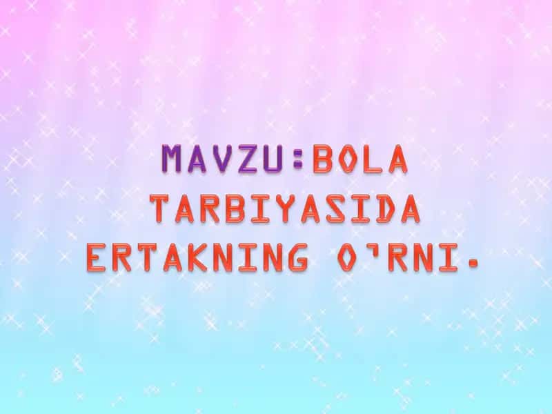 ERTAK-xalq og’zaki poetik ijod 1