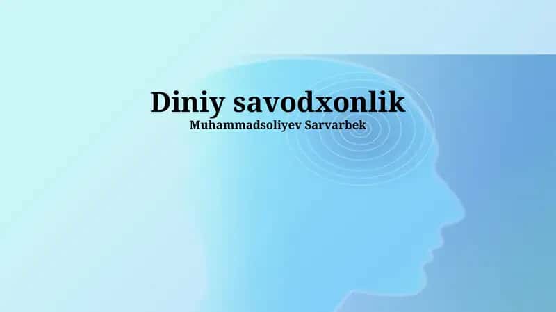 Din va madaniyat 1