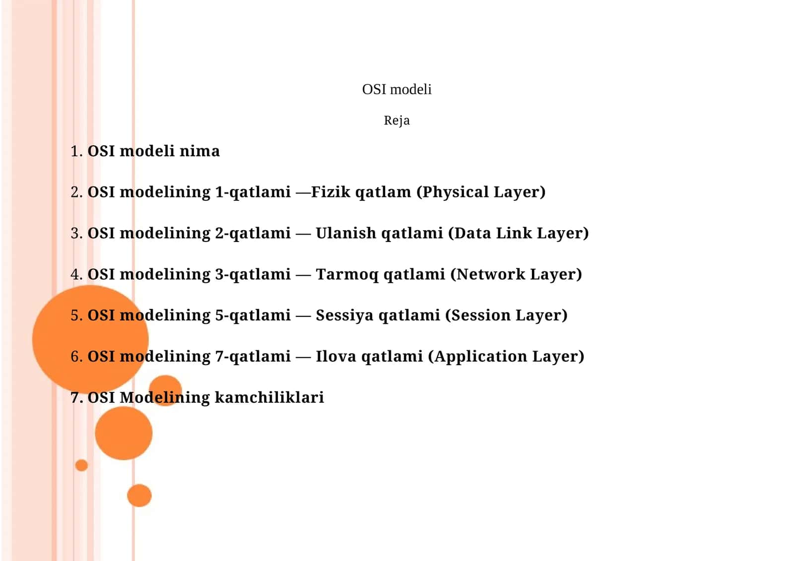 OSI modeli 1
