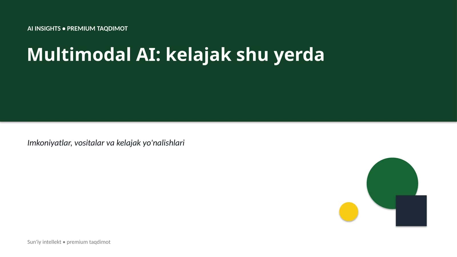 Multimodal AI: kelajak shu yerda 1