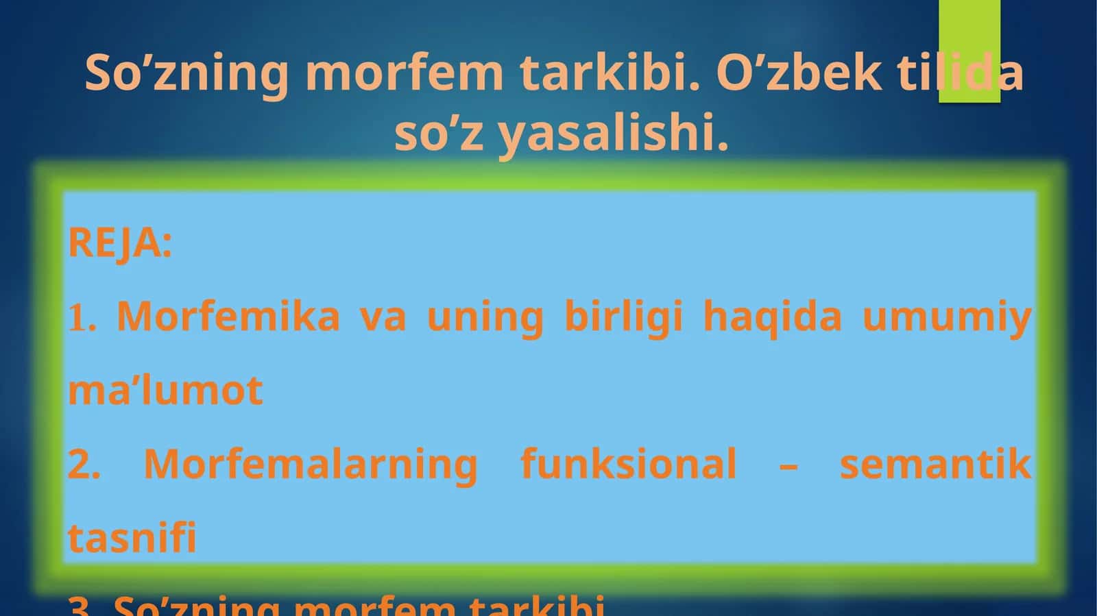 So’zning morfem tarkibi 1