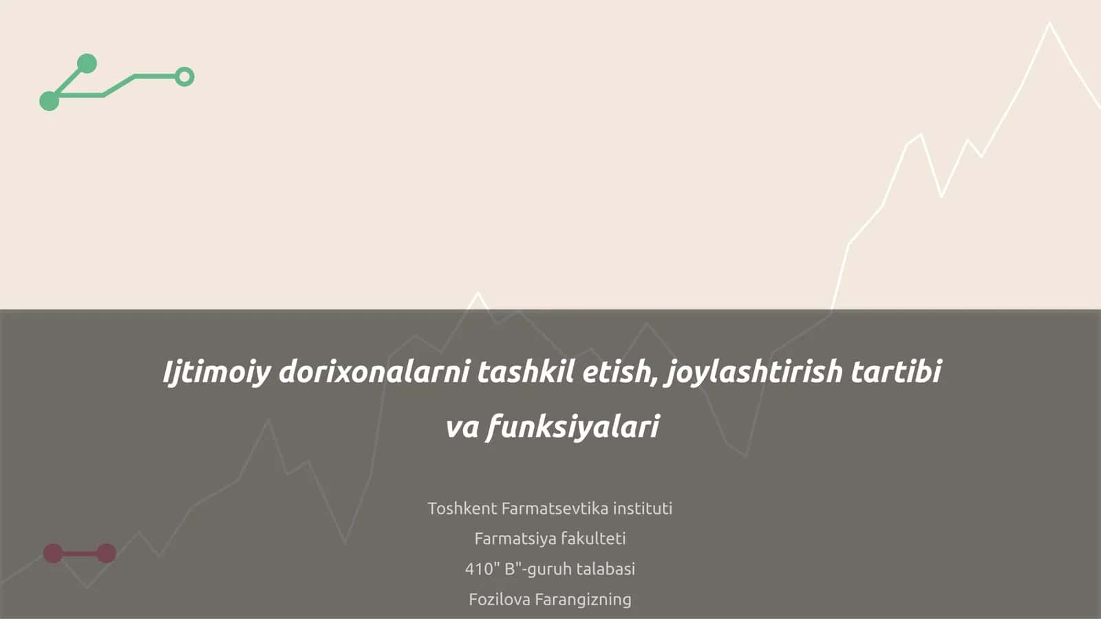 Ijtimoiy dorixonalarni tashkil etish, joylashtirish tartibi va funksiyalari 1