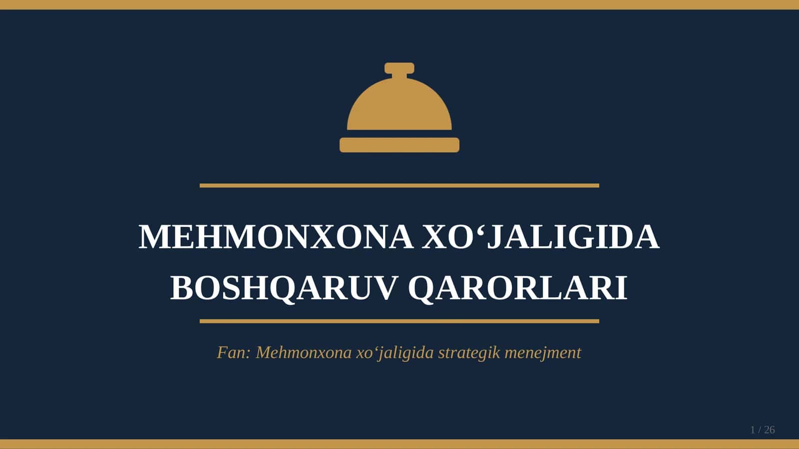 MEHMONXONA XO‘JALIGIDA BOSHQARUV QARORLARI 1