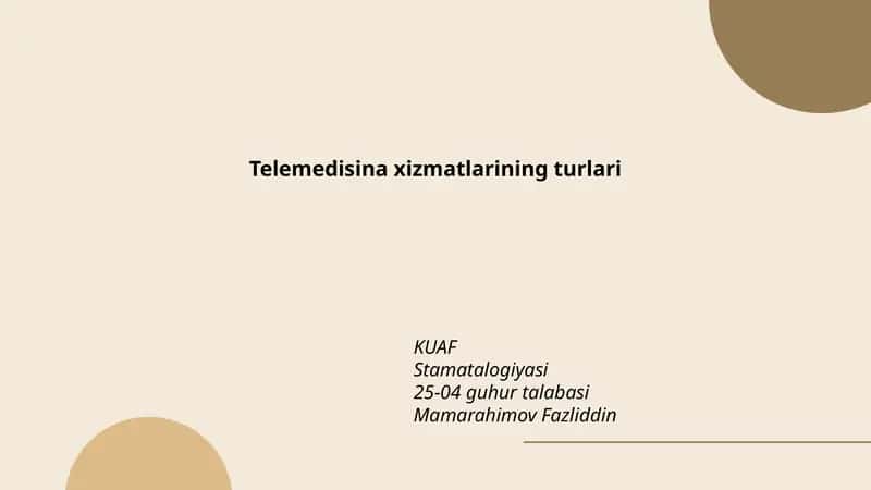 Real-vaqt video konsultatsiyalar (telekonsultatsiya) 1